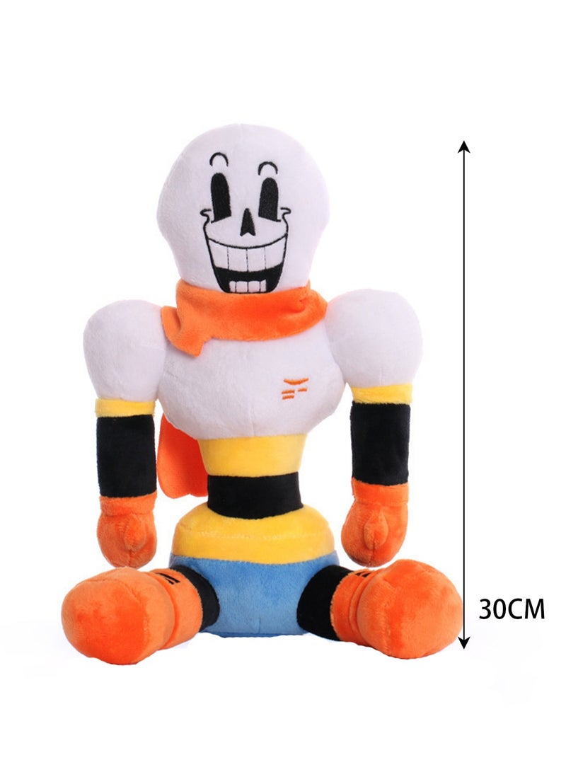 Undertale Children's Plush Toy Game Peripheral Doll (Sitting Orange Skull) - Image 2